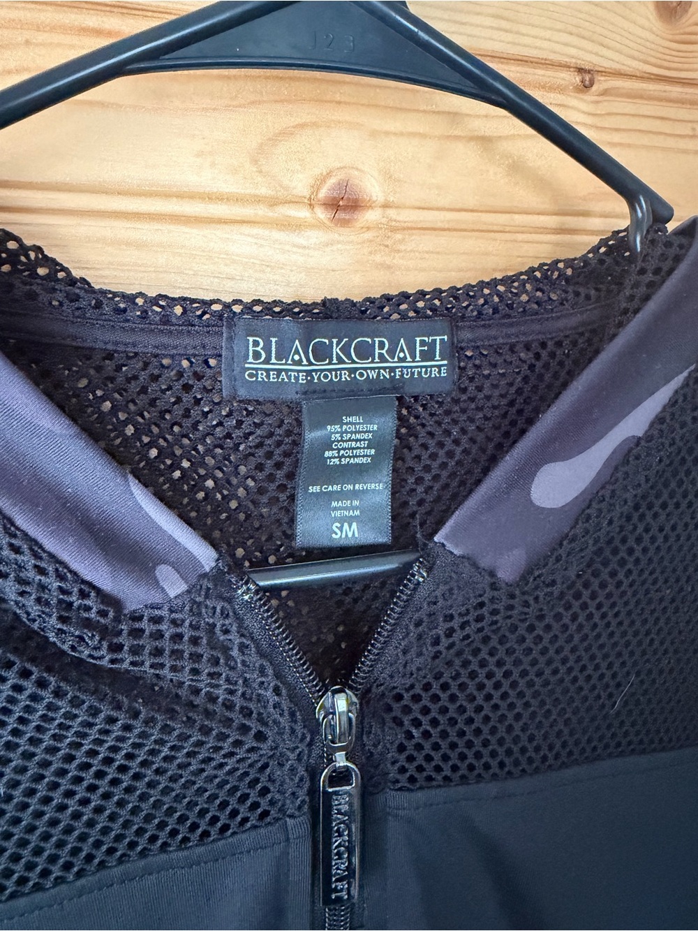 Blackcraft Cult Women's Black Mesh Bat Cropped Hoodie - Picture 4 of 4